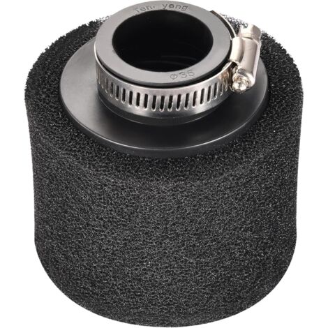Sostituzione del filtro dell'aria in spugna con bocca dritta da 35 mm per 50cc 70cc 90cc 110cc ATV Quad Kart Scooter Moto Dirt Bike Nero