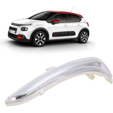 ANDYOU Sostituzione della calotta dell'alloggiamento della luce di direzione dello specchietto laterale sinistro per Citroen C3 C4 Peugeot 208 2008 9814464880 9814464680 9814464780 98144649