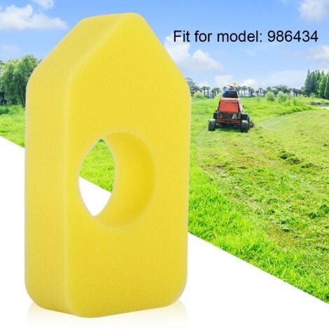 Sostituzione in schiuma gialla, spugna per filtro dell'aria da 10 pezzi diametro 4 cm per Stratton 986434 Briggs