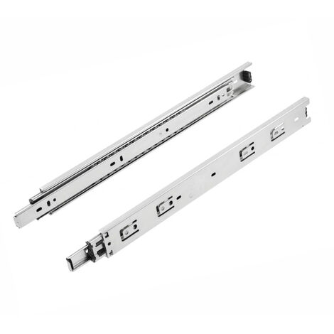 SOTECH 1 Paar Vollauszüge KV-50-H45-L650-NF 650 mm (50 Kg Belastbarkeit, Höhe 45 mm, Stahl verzinkt)