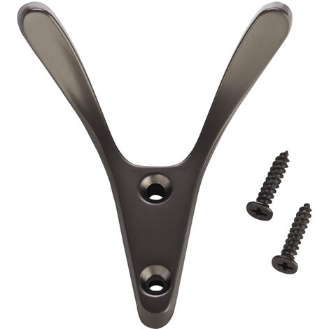 SOTECH 10 Stück Kleiderhaken VOLTA Titangrau 77 x 68 x 30 mm