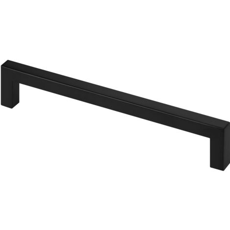 SOTECH 10 Stück Möbelgriffe EDELSTAHL BLACKLINE schwarz matt Bohrlochabstand (BA) 160 mm inkl. M4 Befestigungsschrauben