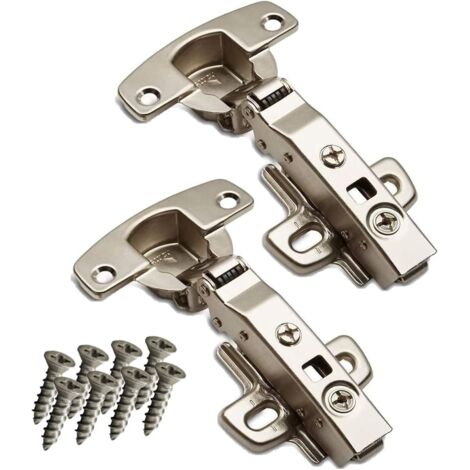 SOTECH 2 pièces Hettich Sensys 8645i TH52 110° Butée d'angle Charnière Hauteur Distance 1,5 mm Fermeture en douceur Charnière automatique incl. vis M4x16mm