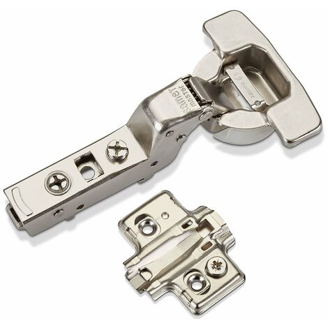 SOTECH 2 Stück Master Toolless T45 Topfband werkzeuglose Topfmontage Mittelanschlag 110° ungedämpft Kreuzplatte mit Langlochverstellung