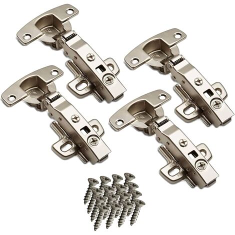 SOTECH 4 pièces Hettich Sensys Paumelle 8645i TH52 110° Butée d'angle Hauteur Distance 1,5 mm Amortissement intégré incl. vis M4x16mm