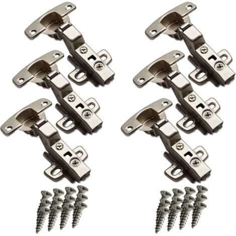 SOTECH 6 pièces Hettich Sensys Paumelles Angle d'ouverture 110° Butée intérieure Charnières standard Hauteur (Distance) 1,5 mm incl. vis M4x16mm