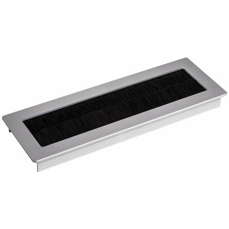 SOTECH Kabeldurchlass TONDO silber eloxiert Länge 200 mm