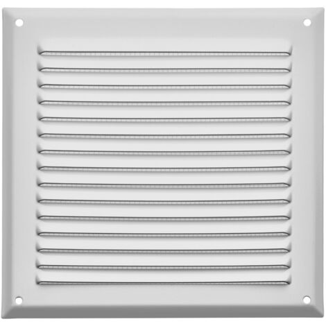 SOTECH Lüftungsgitter aufschraubbar mit Insektenschutz Aluminium 190x190 mm weiß