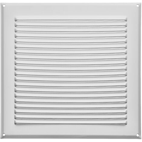 SO-TECH SOTECH Lüftungsgitter aufschraubbar mit Insektenschutz Aluminium 250x250 mm weiß