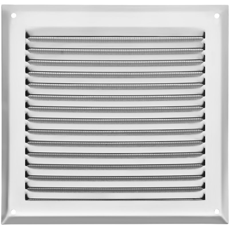 So-Tech Sotech Lüftungsgitter Aufschraubbar Mit Insektenschutz Aluminium 190x190 Mm Edelstahloptik