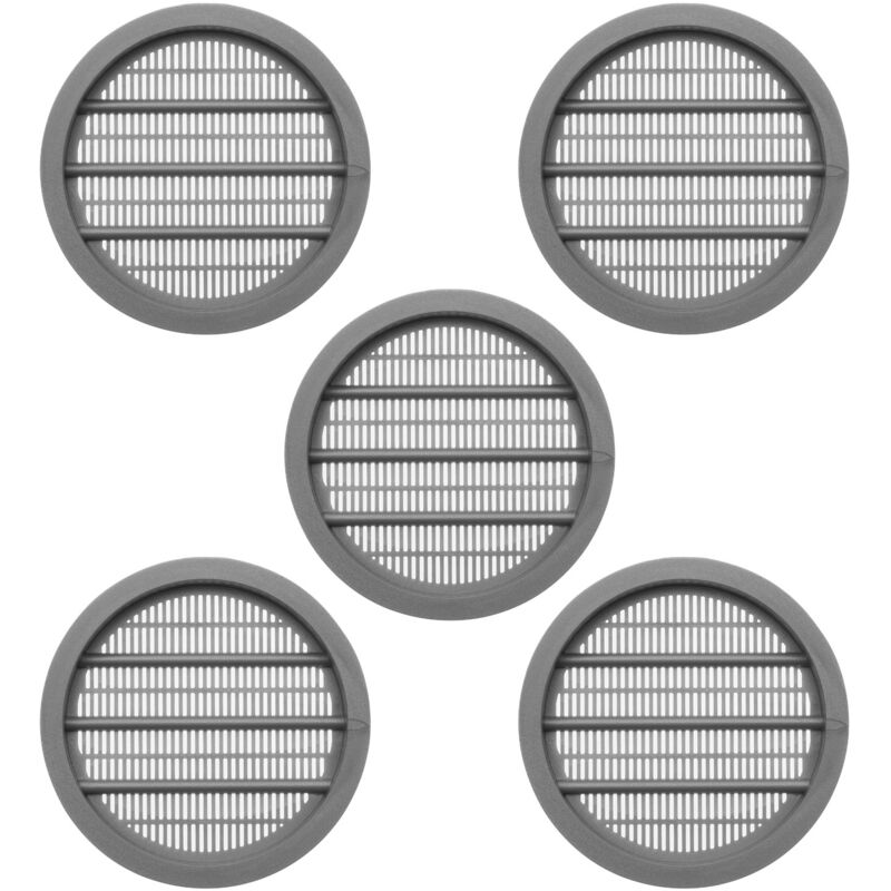 So-tech - Sotech Lüftungsgitter Zum Einlassen Mit Abdeckrand Belüftung Innen Und Außen - 5 Stück Ø 65 Mm / Einbau-ø, 55 Mm / Einbautiefe, 7 Mm