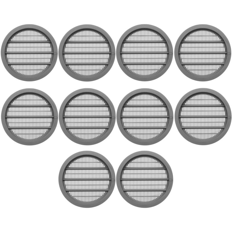 So-tech - Sotech Lüftungsgitter Zum Einlassen Mit Abdeckrand Belüftung Innen Und Außen - 10 Stück Ø 65 Mm / Einbau-ø, 55 Mm / Einbautiefe, 7