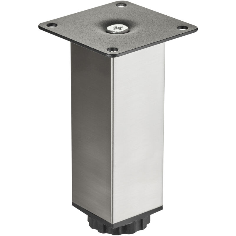 So-Tech Sotech Möbelfuß Zulu 38 X 38 X 120 Mm Edelstahloptik, Belastbar Bis 100 Kg Pro Fuß, 1 Stück