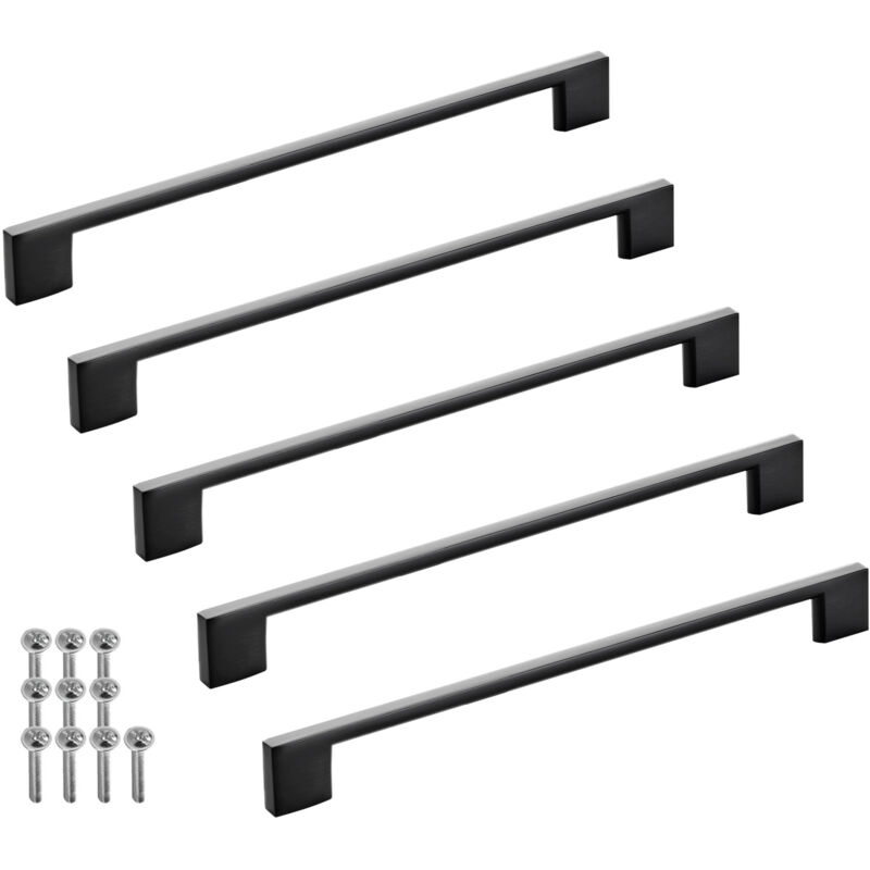 So-Tech Sotech Möbelgriff Bügelgriff Blackline Xii Schwarz Matt Schubladengriff Schrankgriff Inkl. Schrauben - Bohrlochabstand (ba) 224 Mm, 5 Stück
