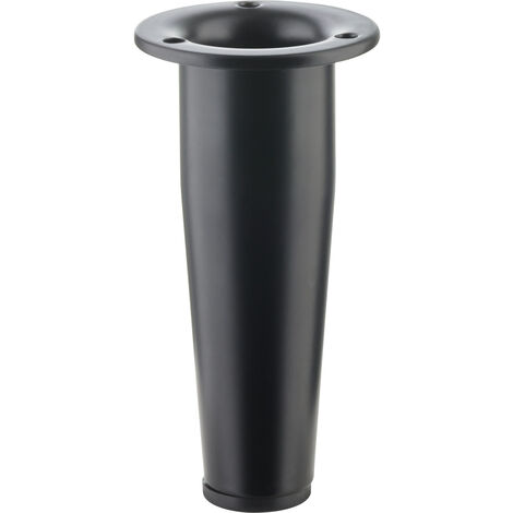 SOTECH Möbelfuß FOX-TROT höhenverstellbar um max. 12 mm Höhe 120 mm schwarz matt, 1 Stück