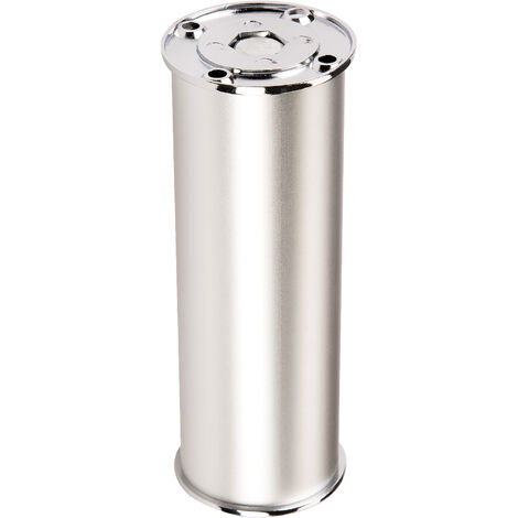 SOTECH Möbelfuß RADO (Höhe 200 mm, Ø 50 mm, Aluminium / chrom poliert) Couchfuß höhenverstellbar