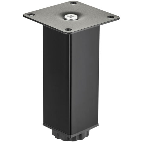 SO-TECH SOTECH Möbelfuß ZULU 38 x 38 x 120 mm schwarz matt, belastbar bis 100 kg pro Fuß, 1 Stück