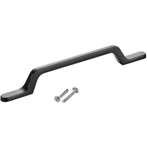 SOTECH Möbelgriff Bügelgriff Blackline IV schwarz matt Schubladengriff Schrankgriff inkl. Schrauben - Bohrlochabstand (BA) 128 mm, 1 Stück