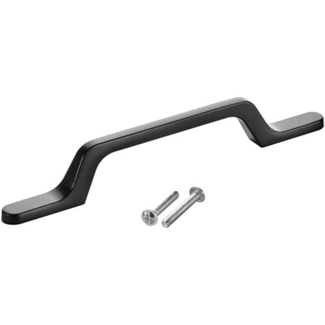 SOTECH Möbelgriff Bügelgriff Blackline IV schwarz matt  Schubladengriff Schrankgriff inkl. Schrauben - Bohrlochabstand (BA) 96 mm, 1 Stück