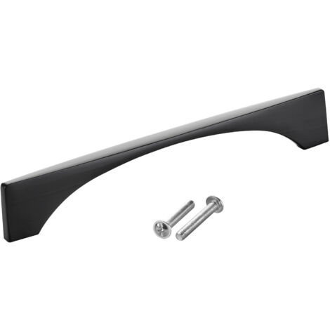SOTECH Möbelgriff Bügelgriff Blackline XIV schwarz matt  Schubladengriff Schrankgriff inkl. Schrauben - Bohrlochabstand (BA) 128 mm, 1 Stück