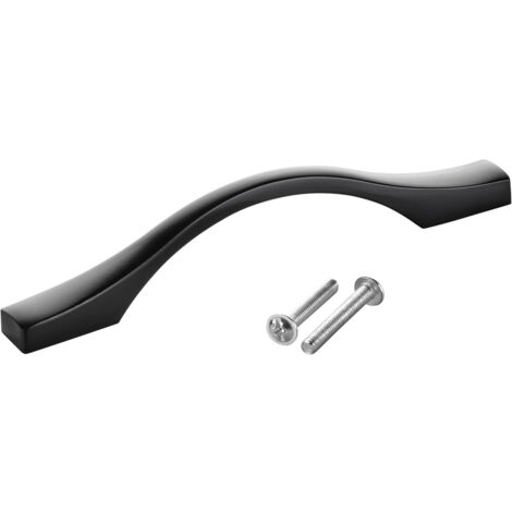 SOTECH Möbelgriff Bügelgriff Blackline XV schwarz matt  Schubladengriff Schrankgriff inkl. Schrauben - Bohrlochabstand (BA) 96 mm, 1 Stück