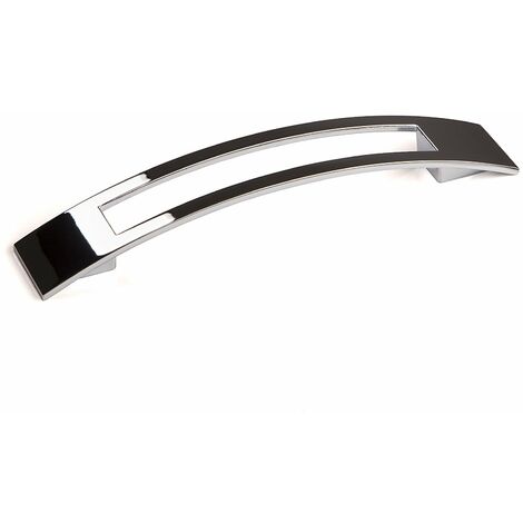 SOTECH Möbelgriff KLASP BA 128 mm Chrom poliert Bogengriff Schrankgriff Schubladengriff Küchengriff