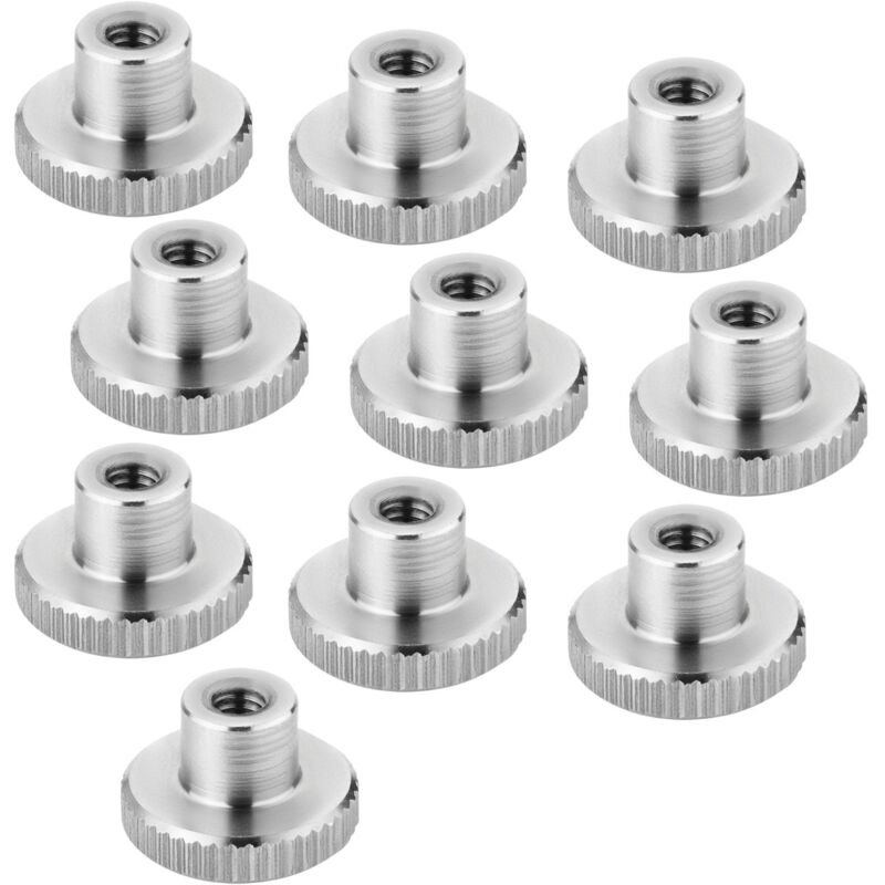 So-Tech Sotech Rändelmutter Edelstahl V2a (ss304) Metrische Griffmutter Mit Gerändelten Seitenflächen - 10er Set M4 Hohe Form Din 466