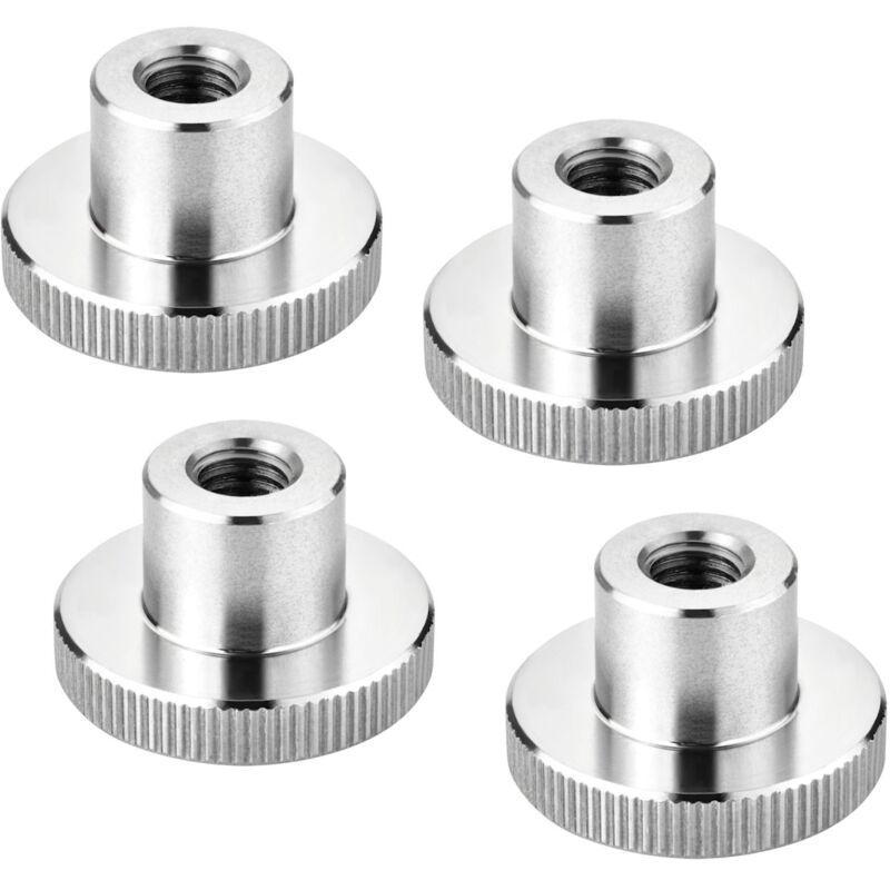 So-Tech Sotech Rändelmutter Edelstahl V2a (ss304) Metrische Griffmutter Mit Gerändelten Seitenflächen - 4er Set M8 Hohe Form Din 466