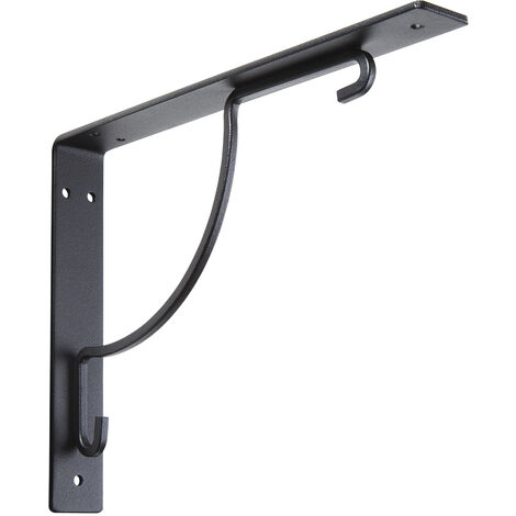 SOTECH Regalkonsole BLACKLINE III 24 x 18,1 x 3 cm schwarz Tragkraft bis zu 30 kg / Paar, 1 Stück