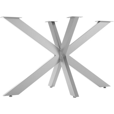 SOTECH Tischgestell SPIDER / Schwerlast Tisch-Beine aus echtem Edelstahl mit gebürsteter Oberfläche / Tisch-Füße 710 x 1200 x 680 mm