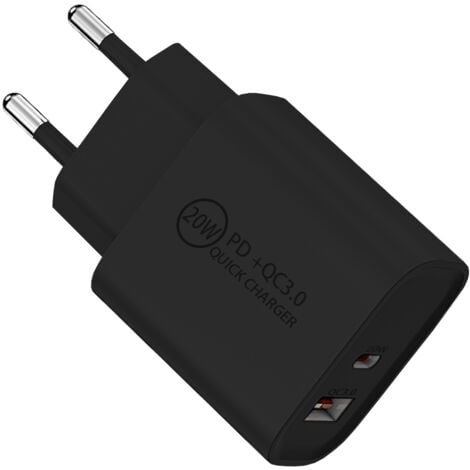 SO-TECH USB Ladegerät mit Schnellladefunktion schwarz USB 3.0 Quick Charge (QC) 3.0 Schnellladegerät für Smartphones & Tablets Netzteil 5VDC-3A/ 9VDC-2A/ 12VDC-1.5A für Qi Wireless Charger von SOTECH