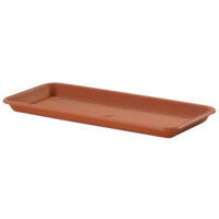 YARNOW 5 Sottovasi Quadrati In Plastica 19 Cm - Senza Fori - Per Piante Da Interno Ed Esterno