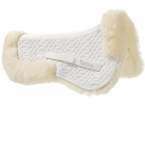 Sottocuscino Tattini in agnellino australiano e cotone con imbottitura taglia FULL: L FULL, bianco (01)