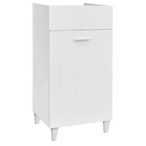 Sottolavatoio per porcellana in nobilitato, spessore struttura mm.18. Disponibile solo in colore bianco.(DianFlex) Misura: cm 43 x 47,5