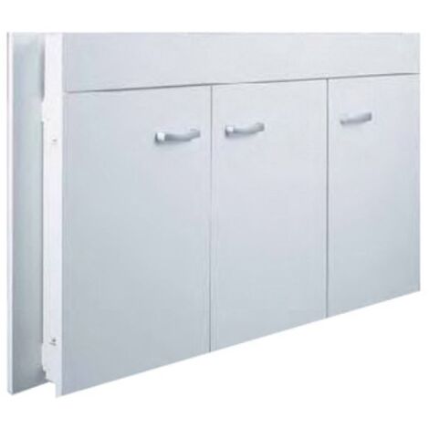 SOTTOLAVELLO A 3 ANTE PIEGHEVOLE cm 120x45 Teak - Top Ceramica