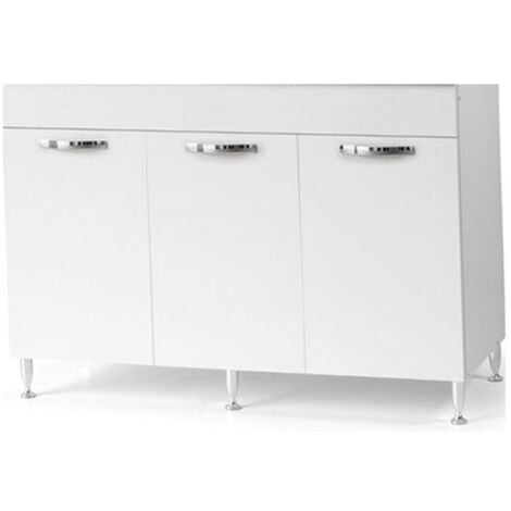 Sottolavello cucina componibile con ante 120 cm bianco