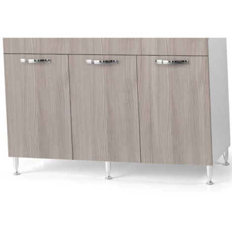 AZUR LINE Sottolavello cucina componibile con ante 120 cm olmo.