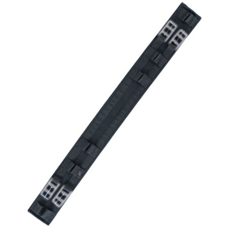 Sottopancia in tessuto imbottito e rinforzi in nylon per sella bambino: 40 cm, Nero