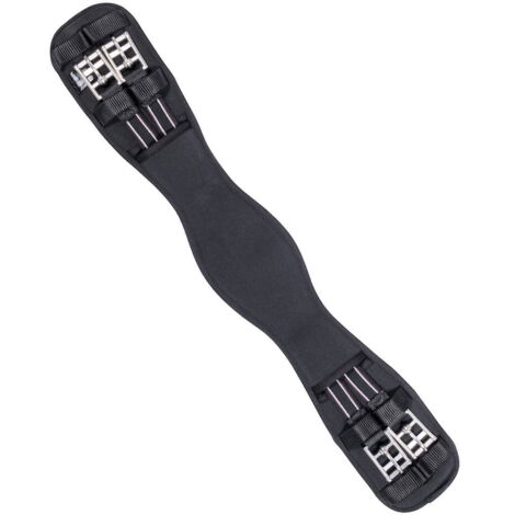 Sottopancia inglese da dressage in Memory Foam con elastici da entrambe le estremità: 55 cm, nero