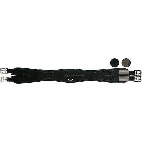 Sottopancia inglese in neoprene sagomato con rinforzi in nylon ed elastico: cm 125, marrone (04)