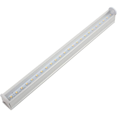 Sottopensile led smd trasparente plafoniera neon tubo 30 cm 5 watt luce naturale 4000k reglette per soffitto mensole ripiani