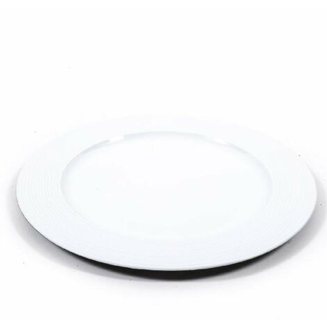 Sottopiatto natalizio ''Circle'' Ø 33 cm perfetto per adornare la tua tavola -Bianco