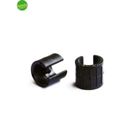 Sottopiede a pinza nero 18 - 20 mm. con perno 8 pz.