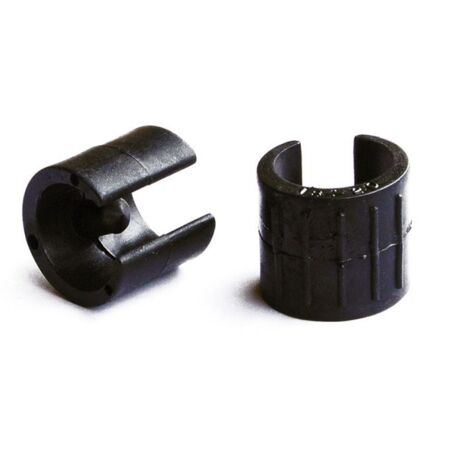 Sottopiede a pinza nero Ø24-26mm 8pz