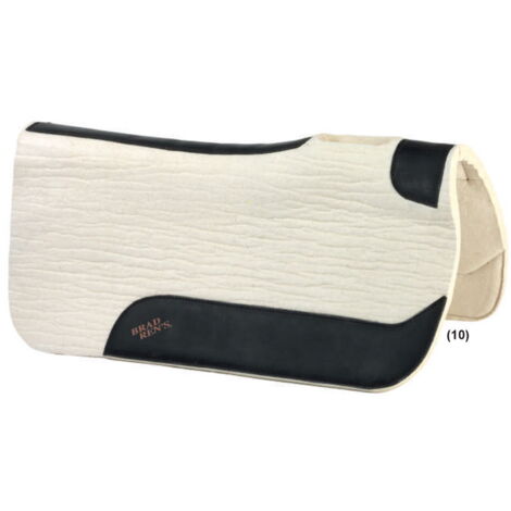 Sottosella Brad Ren's in feltro con rinforzi in pelle ai lati e al garrese: 32 x 31, Bianco
