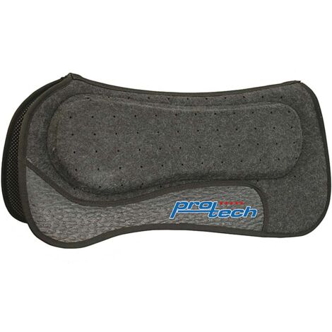 Sottosella in neoprene con fori rinforzi in pelle e inserti in neoprene sul garrese