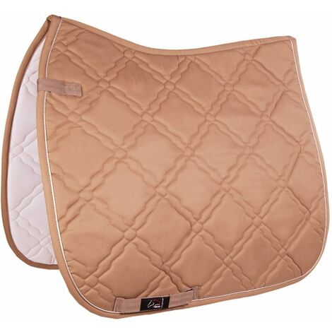 Sottosella inglese con trapunta a losanga modello Bologna da salto o da dressage: Pony dressage, mora 8600