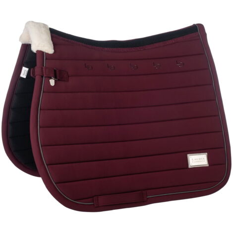 Sottosella Livigno PONY RETTANGOLARE VERDE SCURO: Sottosella inglese modello Livigno Elegance in tessuto tecnico con garrese in peluche