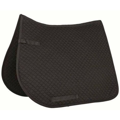 Sottosella per dressage trapuntato con imbottitura in schiuma: cob/full, bianco 1200
