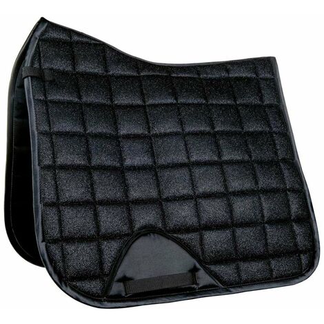 Sottosella rettangolare o dressage altamente traspirante modello Glitter Mesh: rettangolare, grigio chiaro 9200